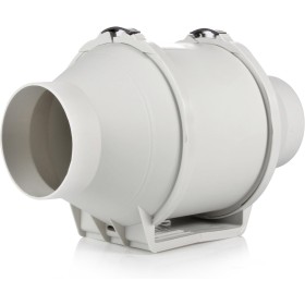 ダクトファン 100mm 塗装ブース用換気扇 【インボイス制度登録店】 インバータダクトファン 省エネ ダクト用換気扇 スイッチ付き 中間取付 丸形タイプ (HF-100PMZC)